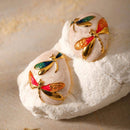 Brinco Aurora das Libélulas banhado em Ouro 18k — Desperte seu brilho mais raro