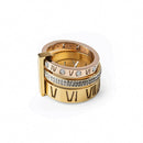 Anel Aro Triplo Banhado em Ouro 18K